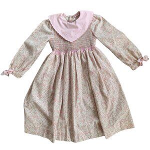 Vintage Sophie Dess Floral Embroidered Smocked Dress 6